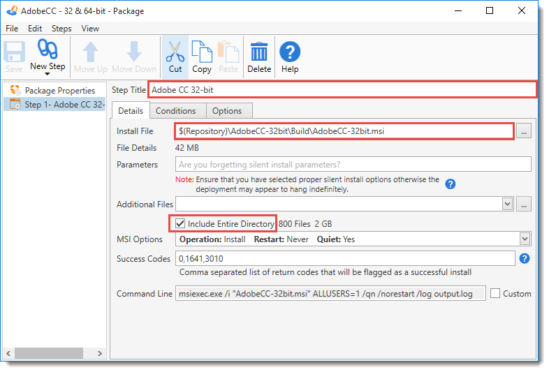 adding adobe msi