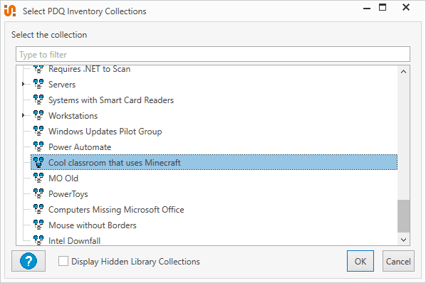 Select the correct collection as the Deploy target.