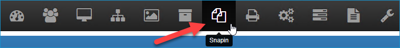 Click the Snapin icon on your FOG server