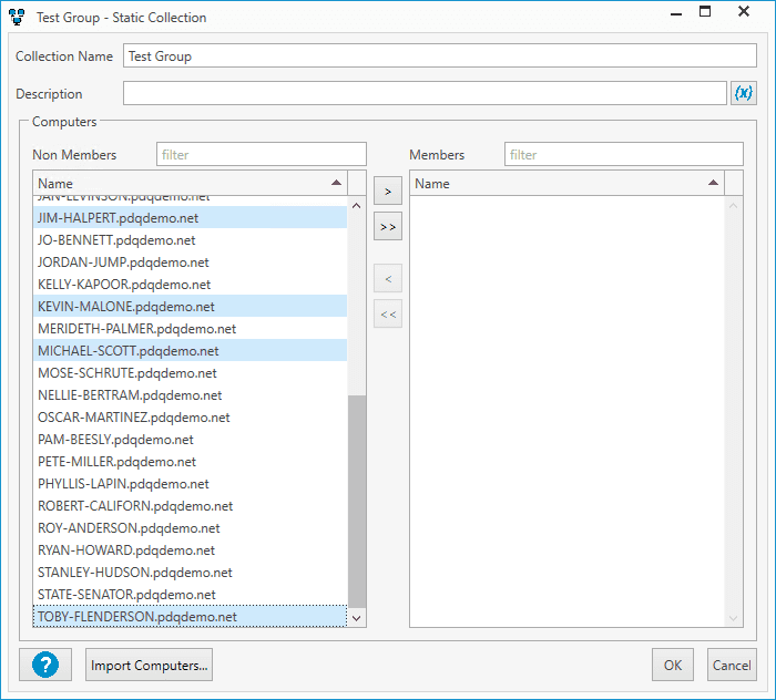 select each computer you want to add to the collection