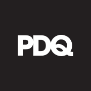 Black and White PDQ logo