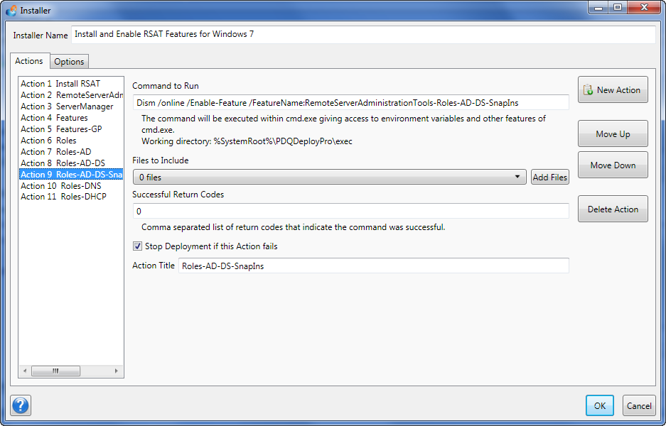 pdq deploy rsat installer