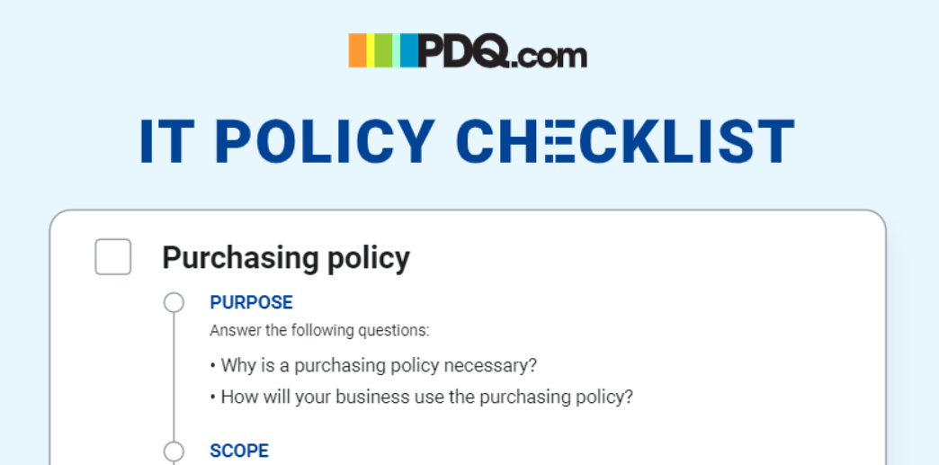 IT policy checklist