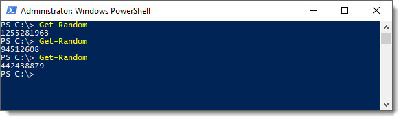 PowerShell Get Random