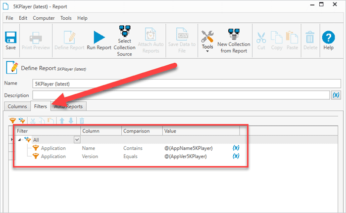 Ensure the report filters are correct.