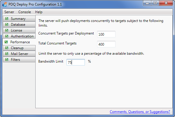 Set your PDQ Pro Performance