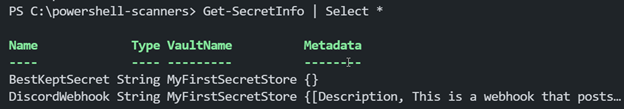 Metadata Property Screenshot