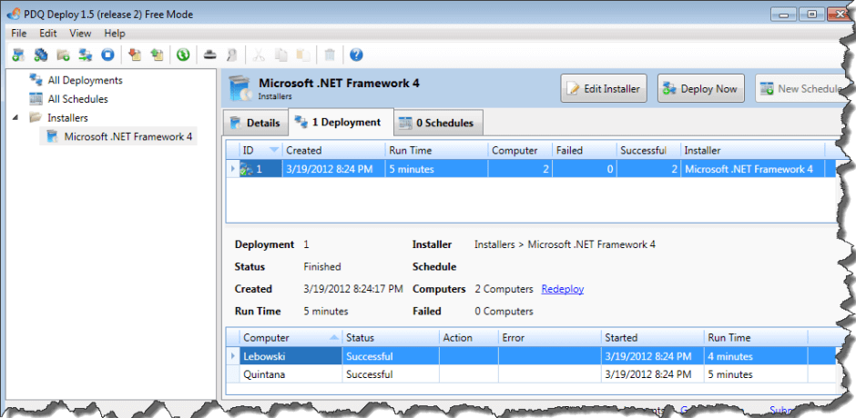 Deploy .NET 4   PDQ Deploy Now