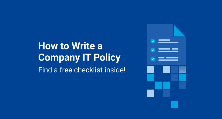 How to write a company IT policy