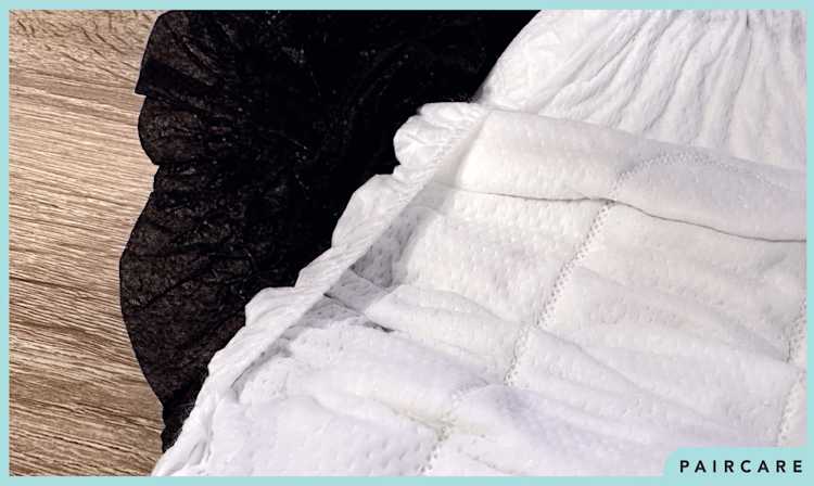 「エリスショーツ」の吸水面のギャザーを拡大した画像