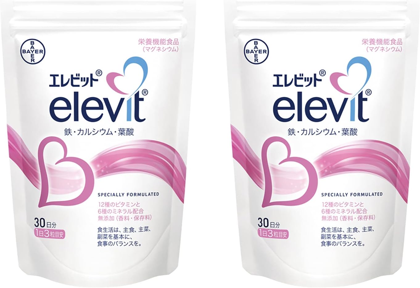 エレビット 葉酸サプリ (90粒×2袋)