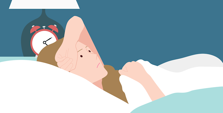 生理前や生理中はよく眠れない…。寝付きが悪い・眠りが浅い・不眠の原因と対処方法