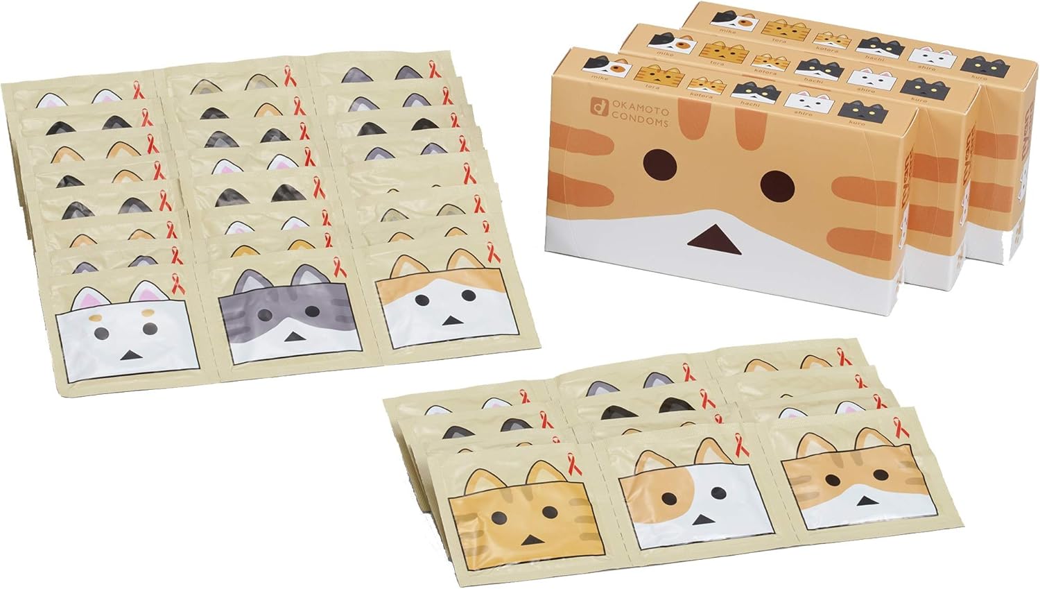 オカモト「オカモトコンドーム ニャンボーVer. (12コ入×３パック)」