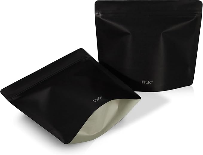 Fluto 強力防臭袋 チャック付き サニタリーボックス 使い捨て 消臭袋 ゴミ袋 Mサイズ ブラック 30枚入