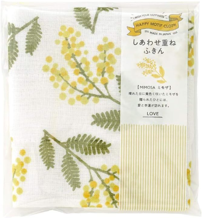 藤栄 (FUJIEI)  しあわせ重ねふきん ミモザ