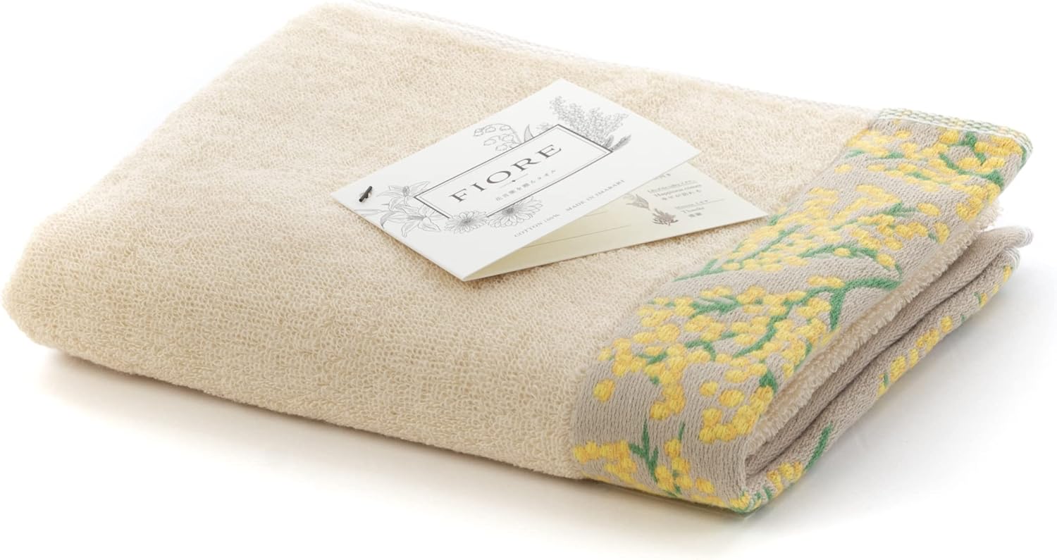 ハートウエル 今治タオル FIORE フェイスタオル ミモザ