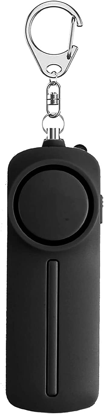 防犯ブザー 防犯アラーム 130dB 大音量 LEDライト付き 防水 防犯ベル 小学生 男の子 女の子 子供 女性 シンプル 防犯 ブザー:防犯グッズ ランドセルに付ける（黒）