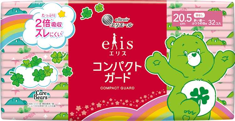 ≪ケアベア™企画品≫ エリス コンパクトガード(多い昼~ふつうの日用)羽なし 20.5cm