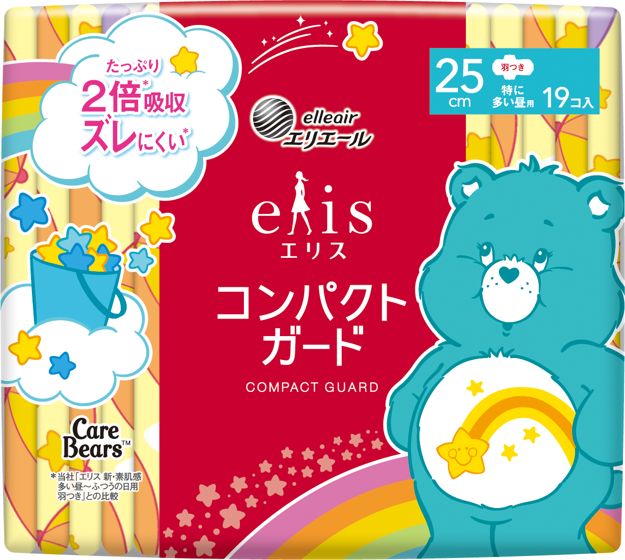 ≪ケアベア™企画品≫ エリス コンパクトガード（特に多い昼用）羽つき 25cm
