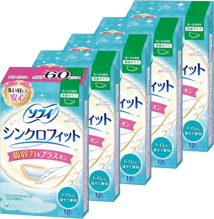 ソフィ「シンクロフィット」12ピース×5個パック