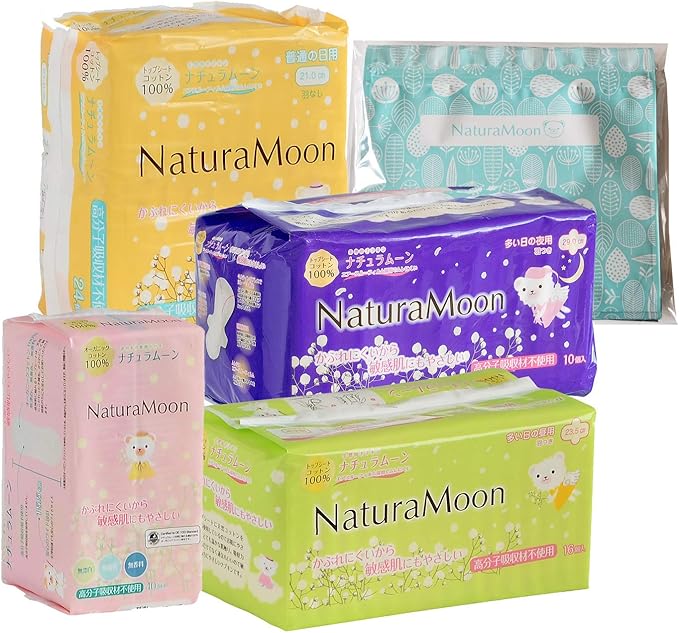 ナチュラムーン(NaturaMoon) 生理用ナプキン スターターセット 高分子吸収材不使用 ノンポリマー 生理ナプキン オーガニック