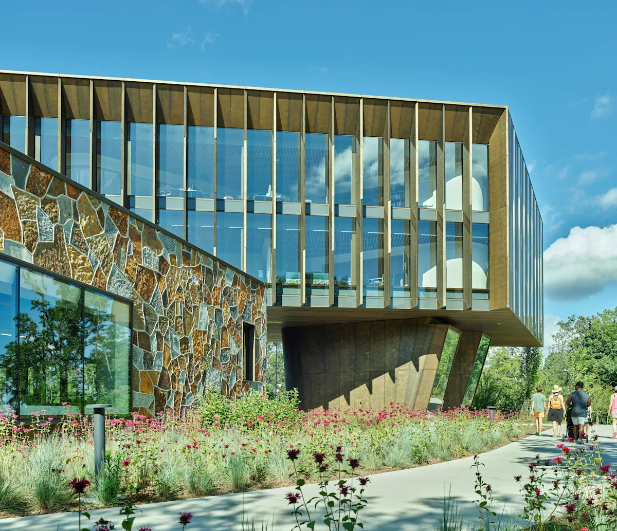 Exterior image of part of the Heartland Whole Health Institute building in Bentonville, Arkansas
