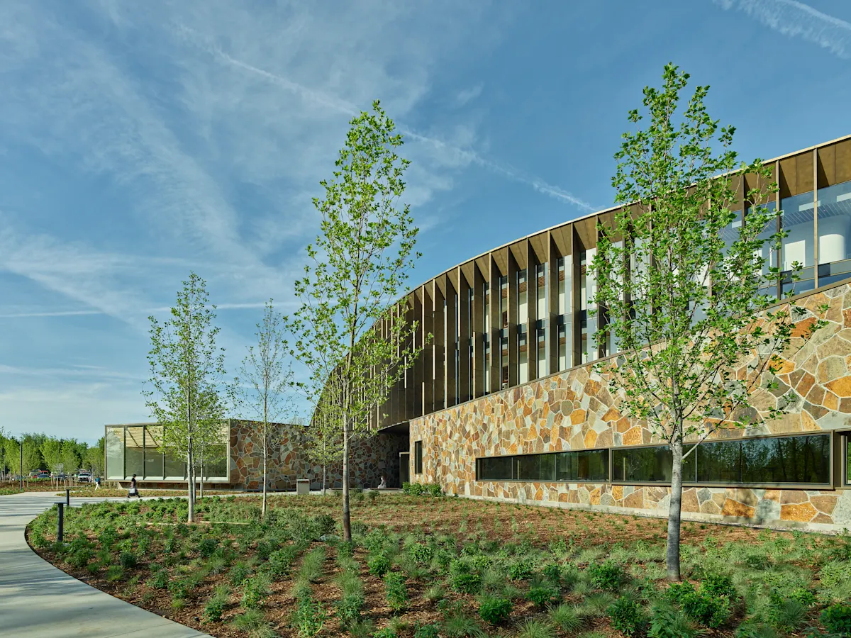 Heartland Whole Health Institute building on the Crystal Bridges Campus