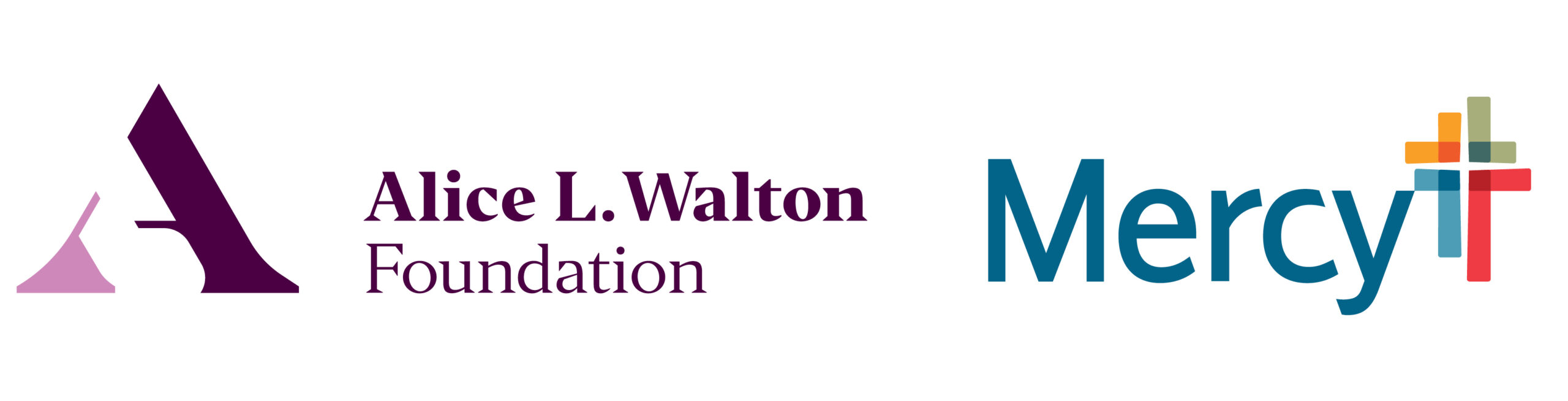 Alice L. Walton Foundation and Mercy partner logos