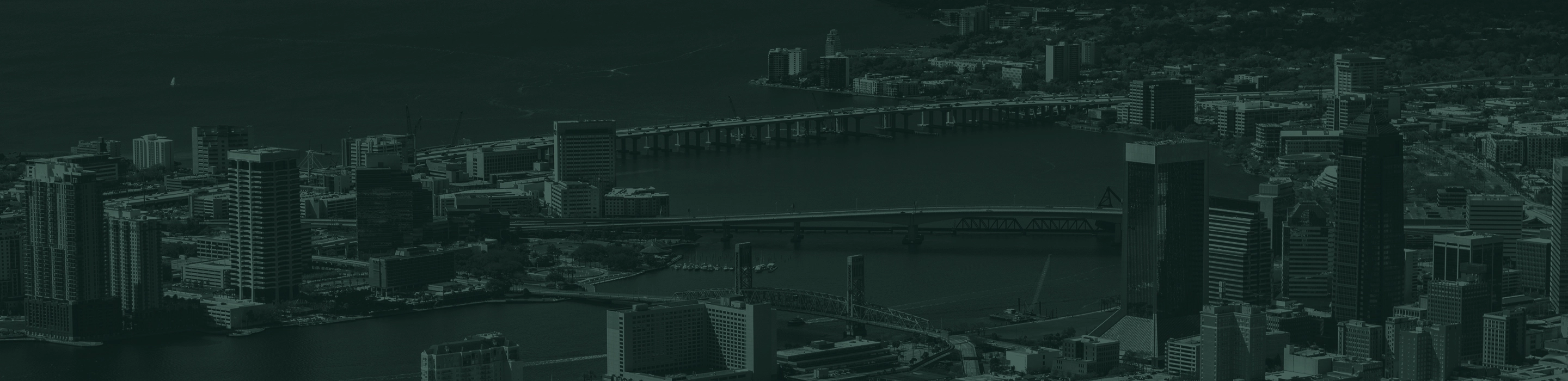 Jacksonville city skyline. 