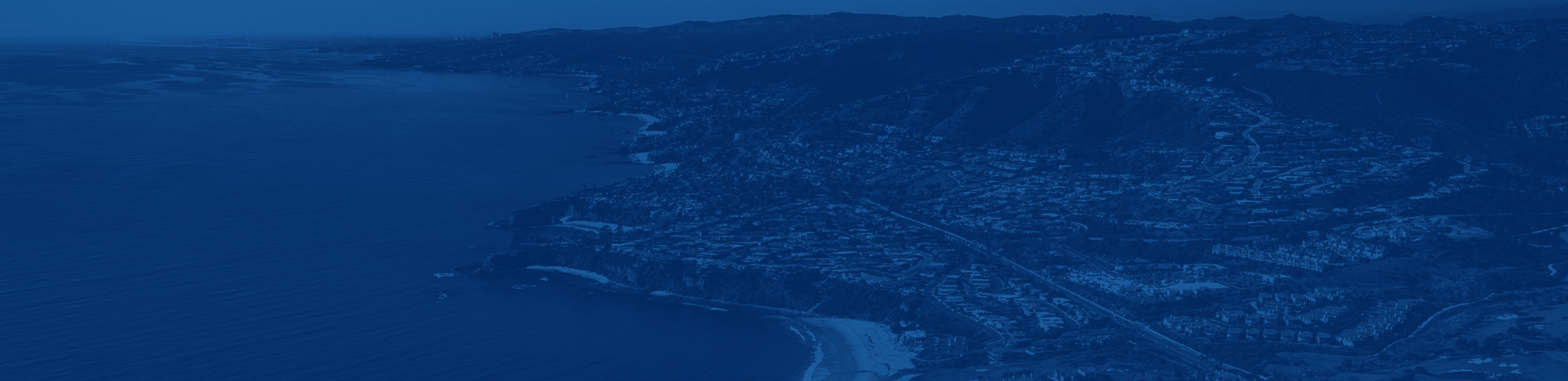 Aerial view of Orange County beaches.