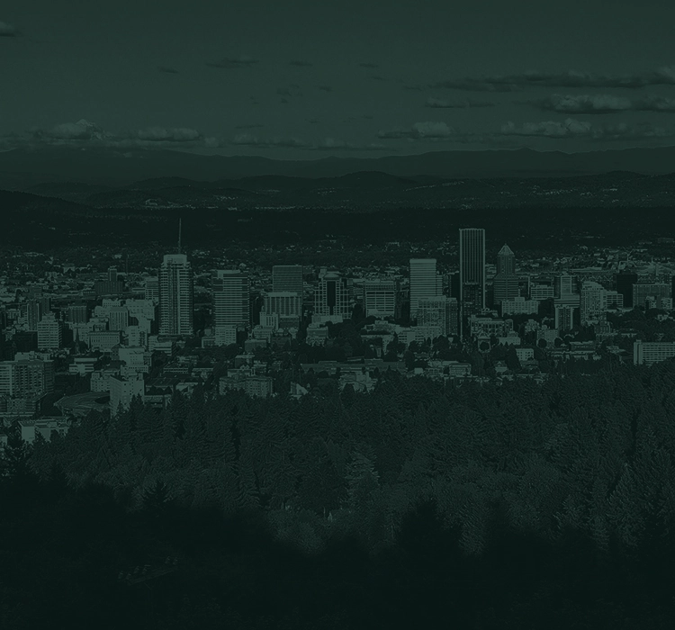 Portland city skyline.