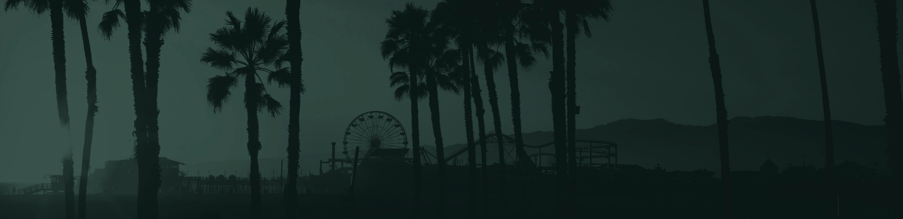 Los Angeles city skyline. 