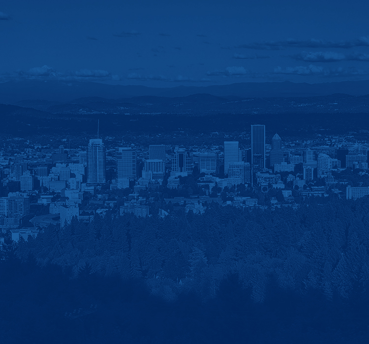 Portland skyline. 