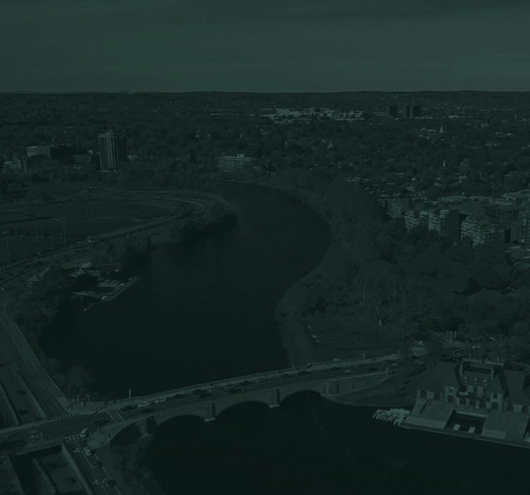 Cambridge city skyline.