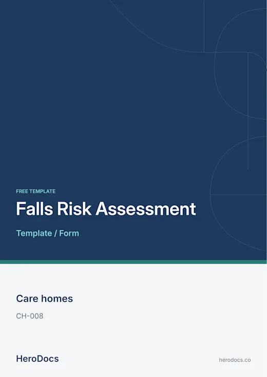 Falls Risk Assessment template
