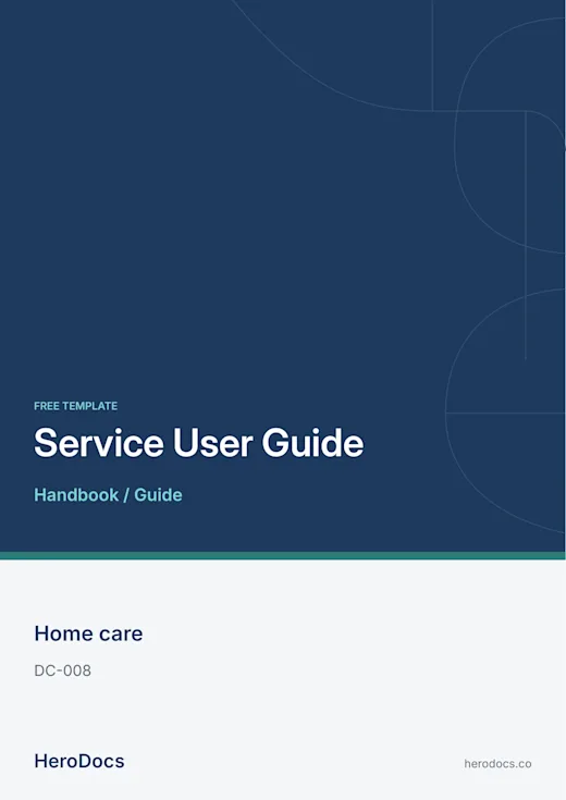 Service User Guide template