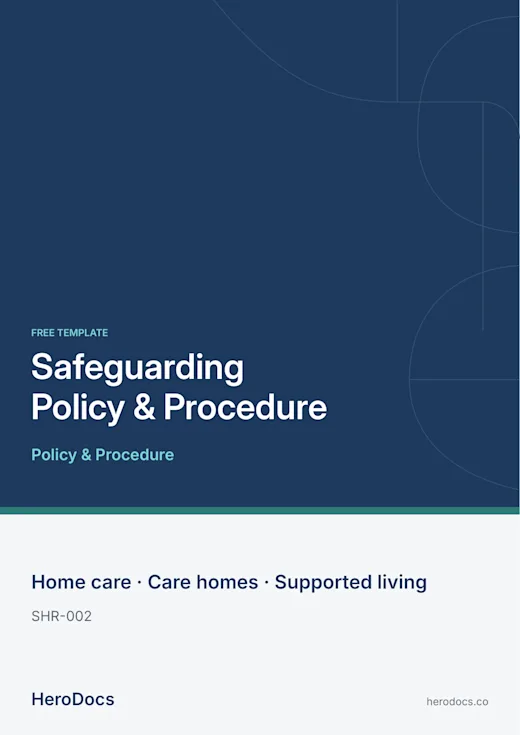Safeguarding Policy & Procedure template