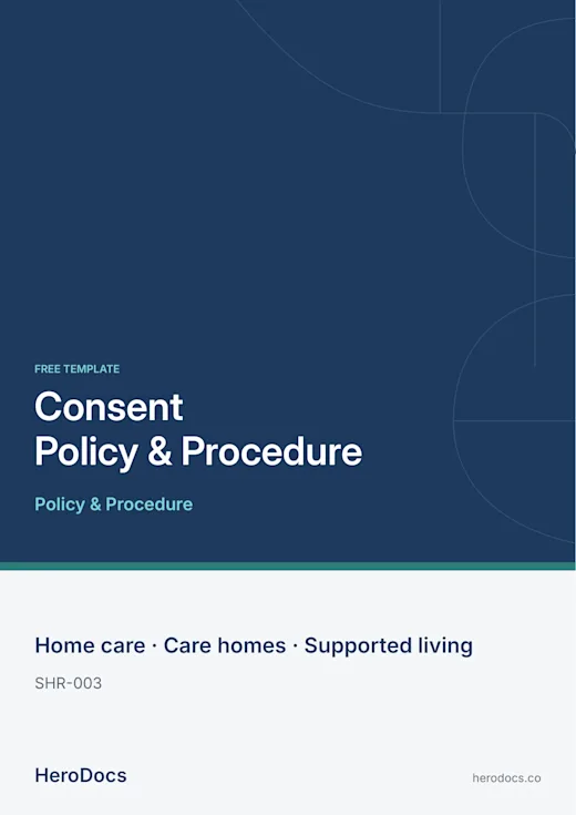 Consent Policy & Procedure template