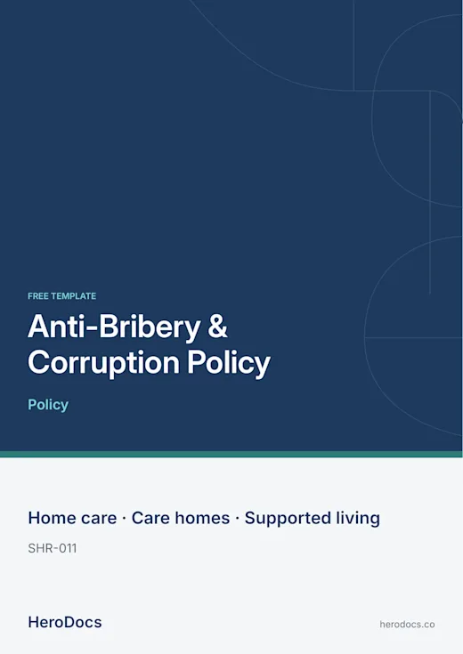 Anti-Bribery & Corruption Policy template