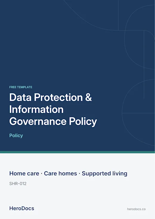 Data Protection & Information Governance Policy template