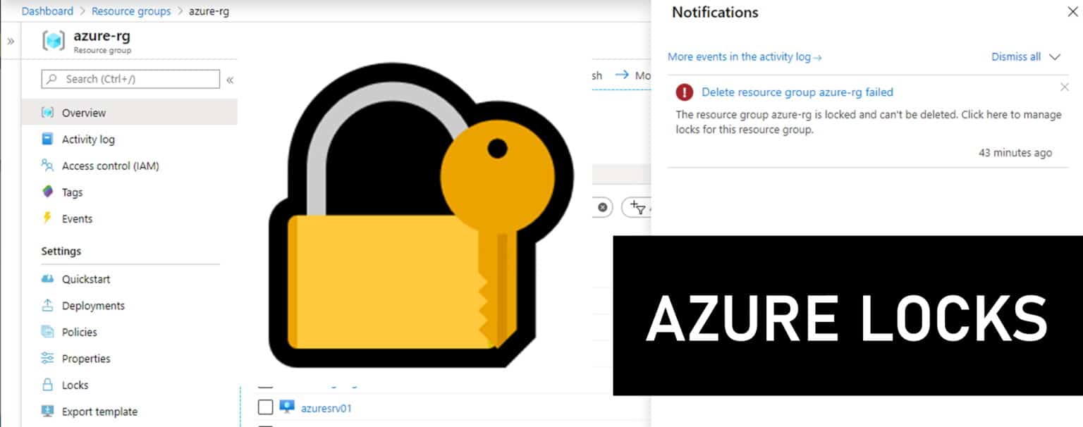 Lock Azure Resources to Prevent Modification or Deletion AzureGuru You can be an Azure master