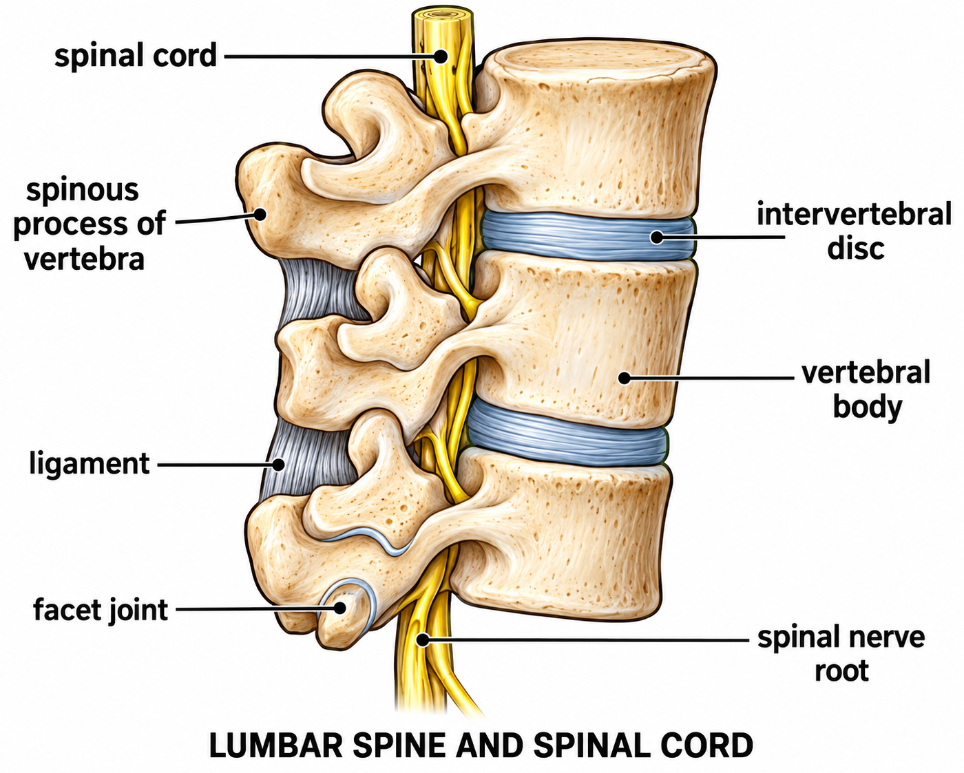Lumbar spinal cord
