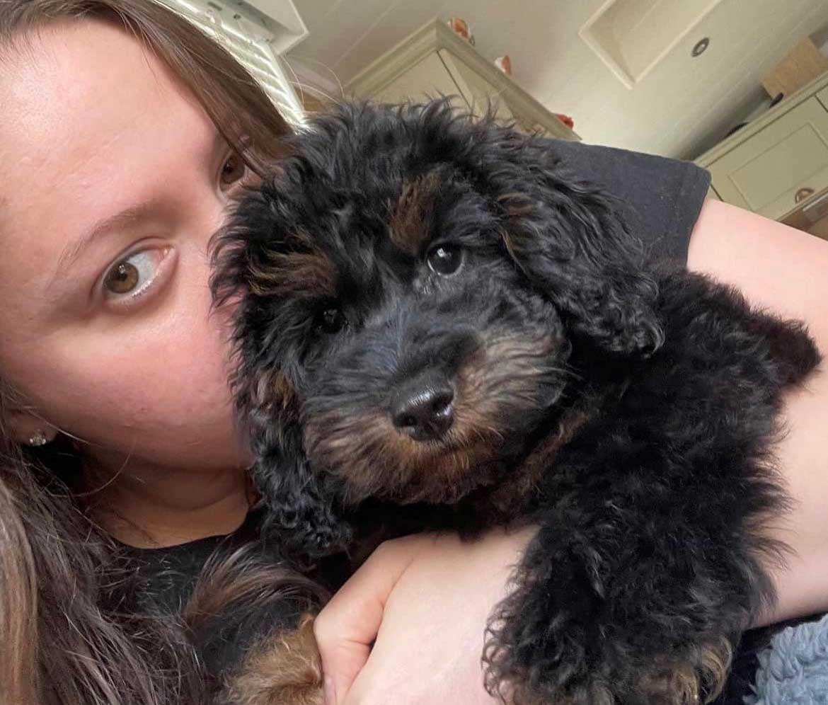 Keisha and her puppy Ollie