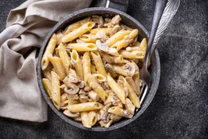 Penne Pasta with Chicken and Mushroom