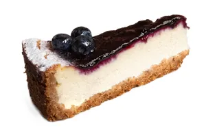 Blueberry Cheesecake Slice and Full Cake