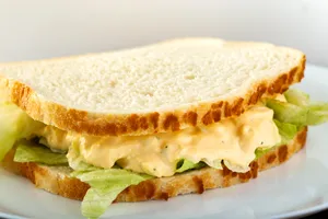 Egg Salad Sandwich on Sliced White Bread