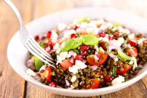 Lentil with Feta Cheese Salad