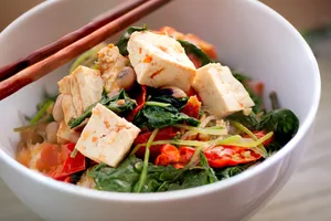 Asian Tofu Salad Vegetarian