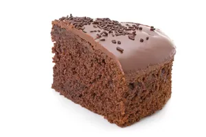 Chocolate Fudge Cake Slice and Full Cake
