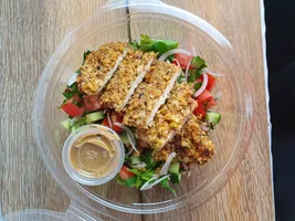 Dukkah Crusted Chicken Salad